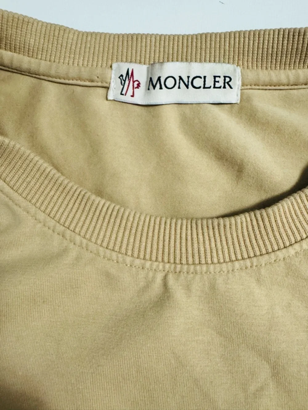 Moncler Tan Crewneck t shirt - Picture 4 of 6